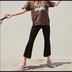 BDG mid rise cropped flare jeans